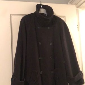 80s Calvin Klein Marino  100% Wool Maxi Winter Coat